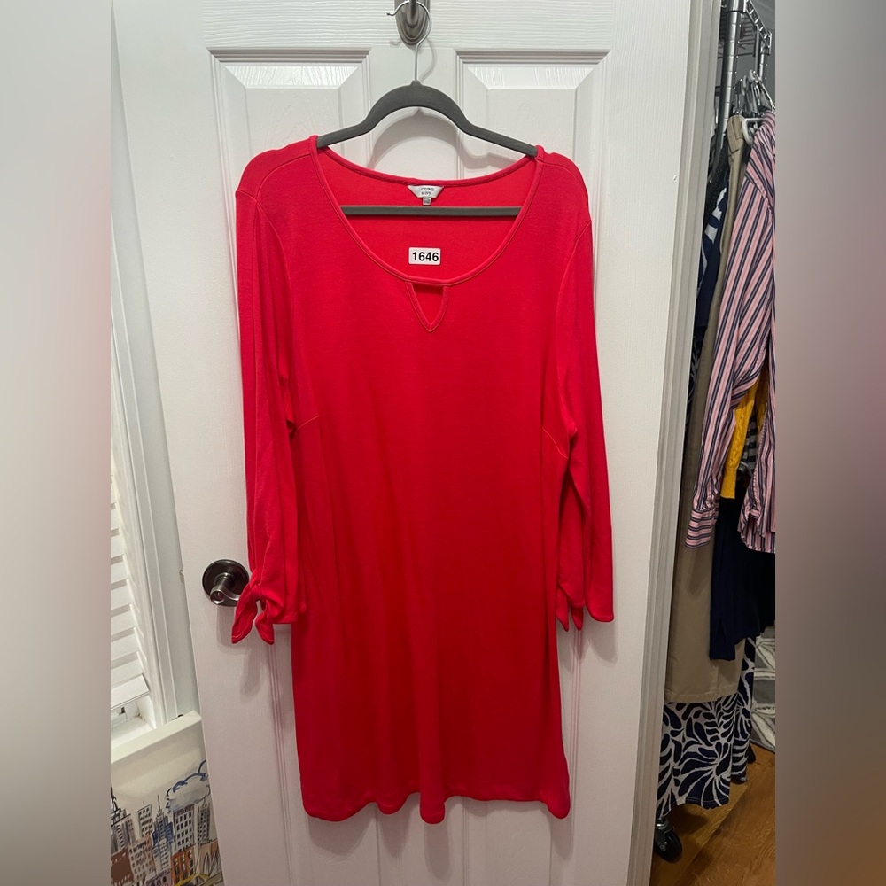 Crown & Ivy Red Midi Dress